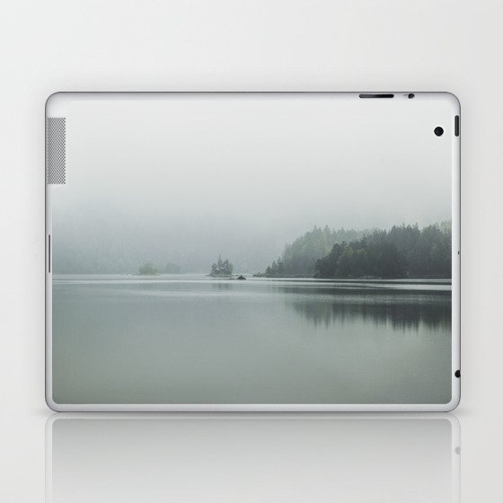 Fog over the Lake - Landscape Photography Laptop & iPad Skin