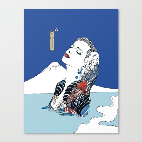 Onsen Canvas Print