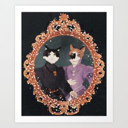 royal cats Art Print