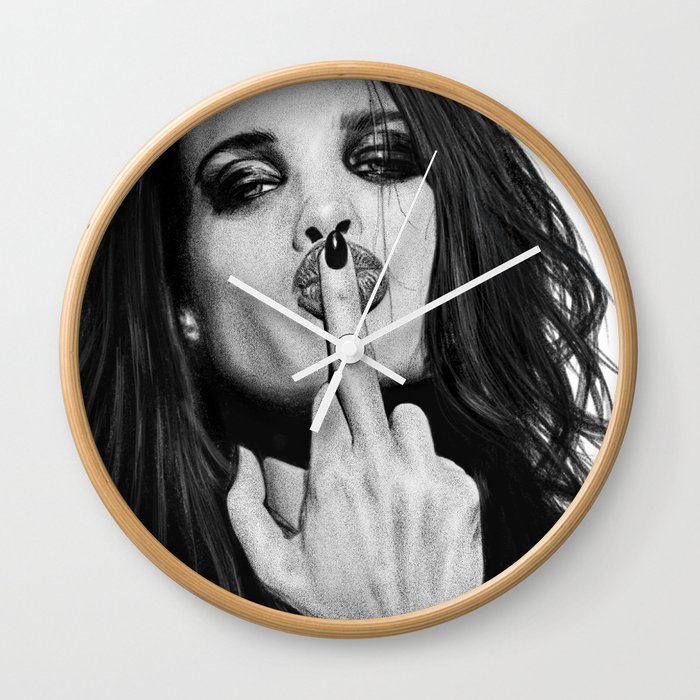Woman I Love You (or not) Without anything Wall Clock