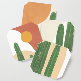 Abstract Cactus I Coaster