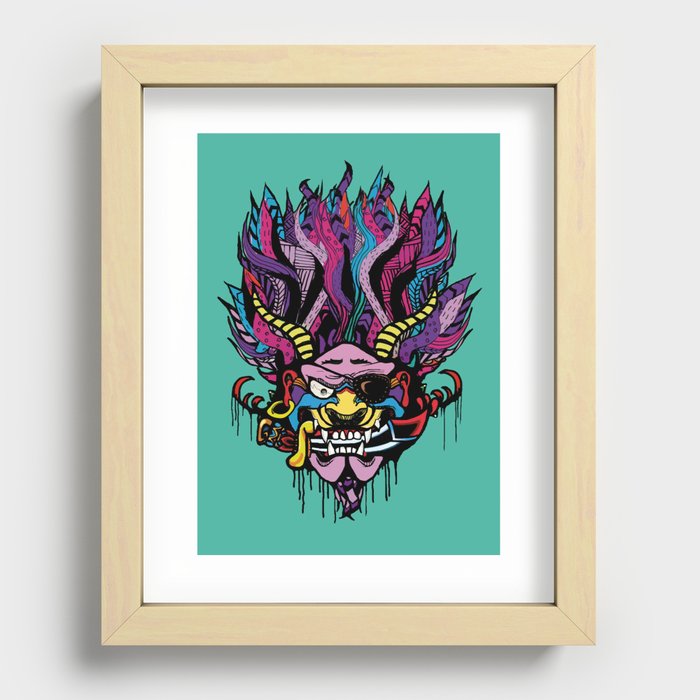  Pirate Demon Warlord Recessed Framed Print