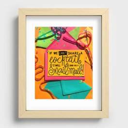 Snail Mail Recessed Framed Print