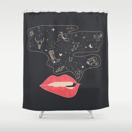 Talk Cowboy to Me Shower Curtain