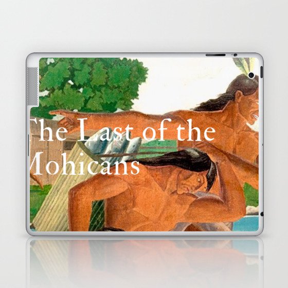 The Last of the Mohicans novel book jacket by James Fenimore Cooper by 'Lil Beethoven Publishing for office, writers room, bar, dining room, living room, bedroom wall decor Laptop & iPad Skin