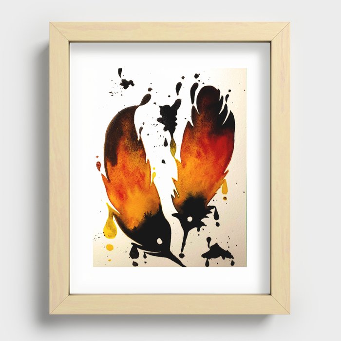Fire. Recessed Framed Print