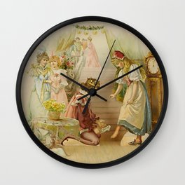 “Little Cinders” Fairy Art by E S Hardy Wall Clock