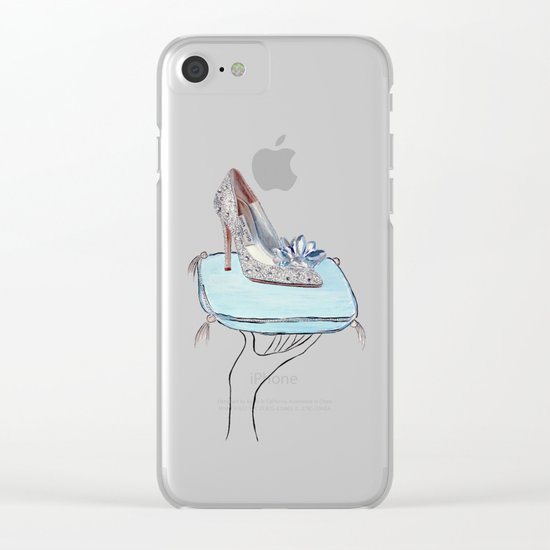 Cinderella slipper Clear iPhone Case