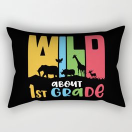 Wild About 1st Grade Rectangular Pillow