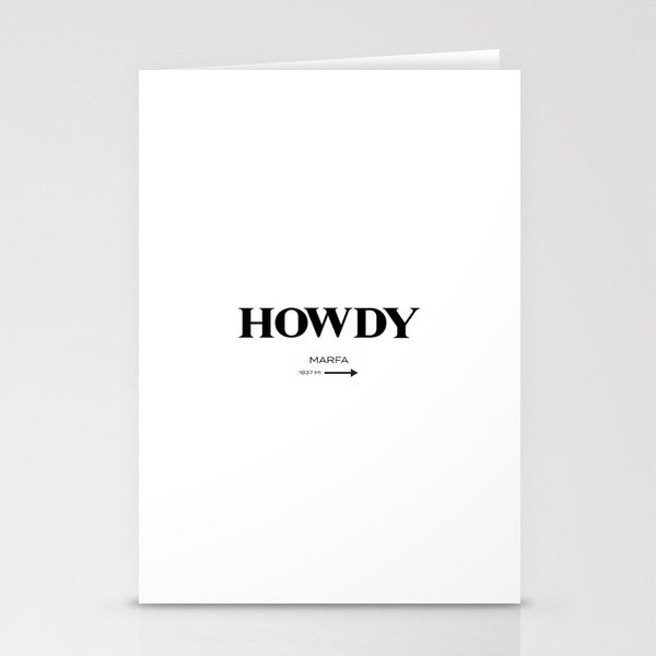 Howdy Howdy Stationery Cards