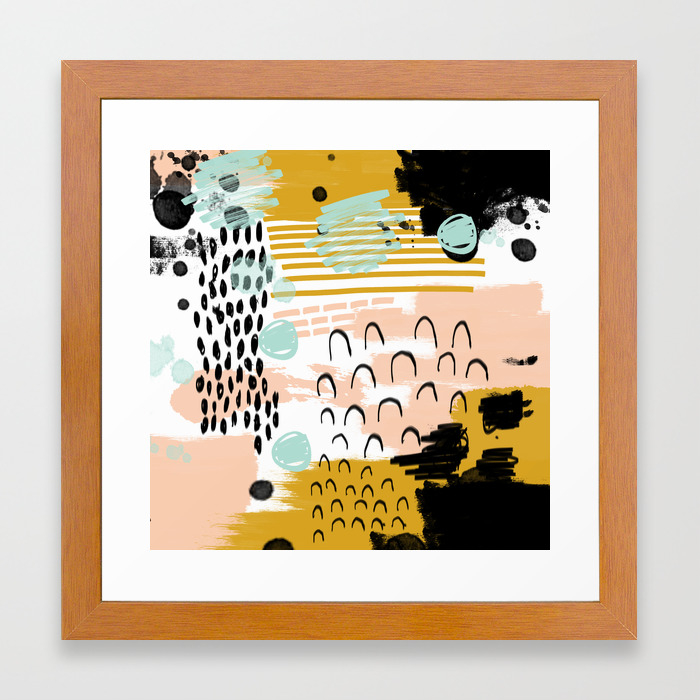 Ames Abstract Painting Hipster Home Decor Trendy Color Palette