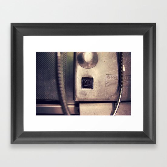 Pay Phone VI Framed Art Print