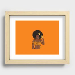 Orange Dream Recessed Framed Print
