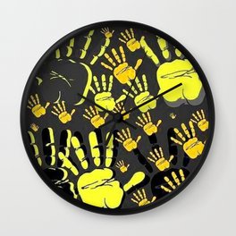 Hands All Over Me Wall Clock