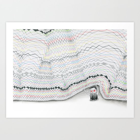 Sous le pull Art Print