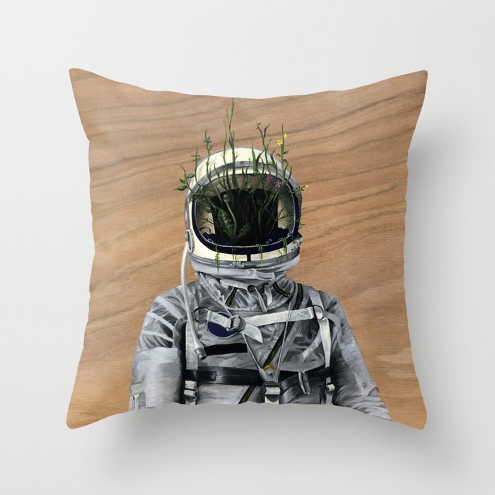 Cacti | Spaceman No:1 Throw Pillow