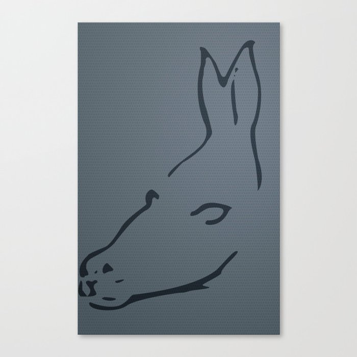 Optical Illusion - Donkey Seal Canvas Print