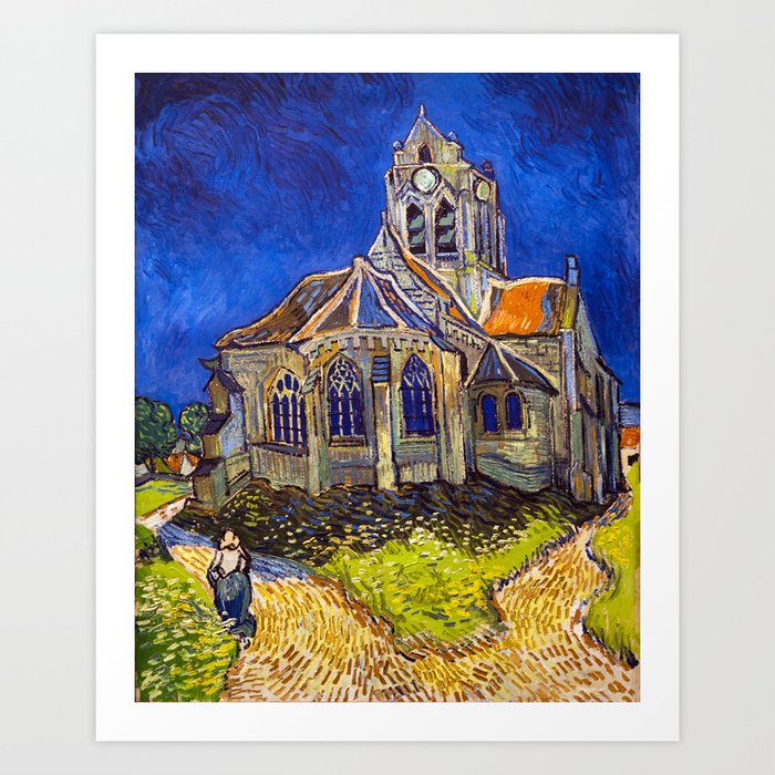 Vincent van Gogh - The Church at Auvers Art Print
