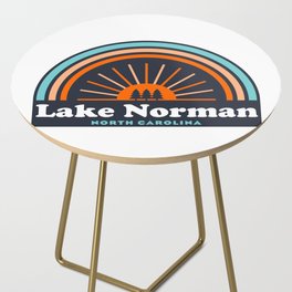 Lake Norman North Carolina Rainbow Side Table