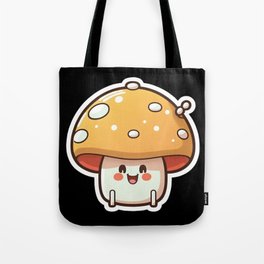Kawaii Cute Mushroom Artwork Tote Bag