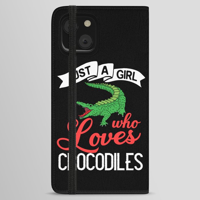 Crocodile Alligator Reptile Africa Animal Head iPhone Wallet Case