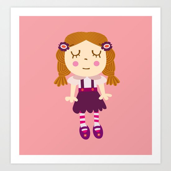 sleep doll Art Print