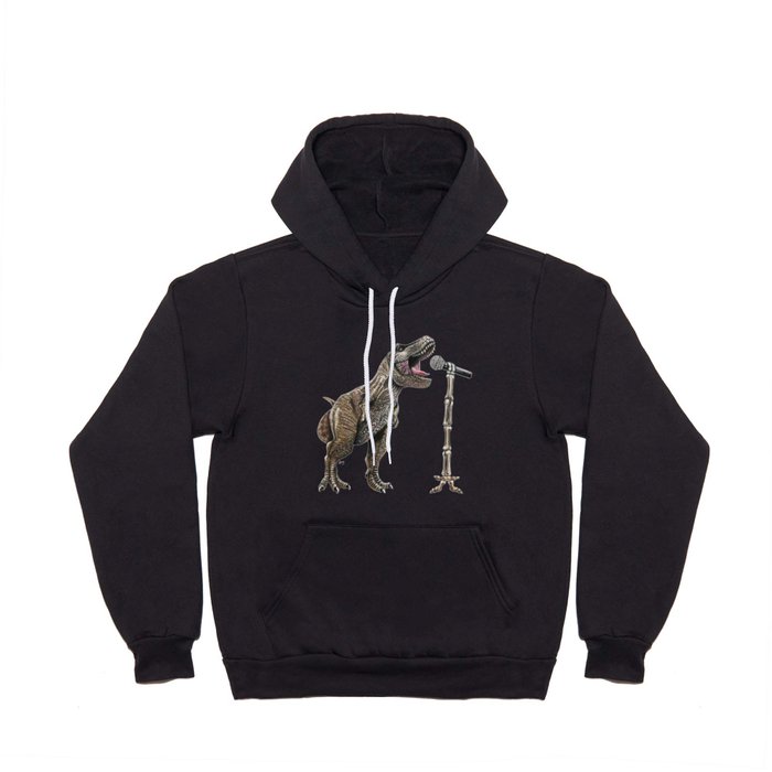 "Karaokesaurus" - T-Rex Dinosaur Singer Hoody