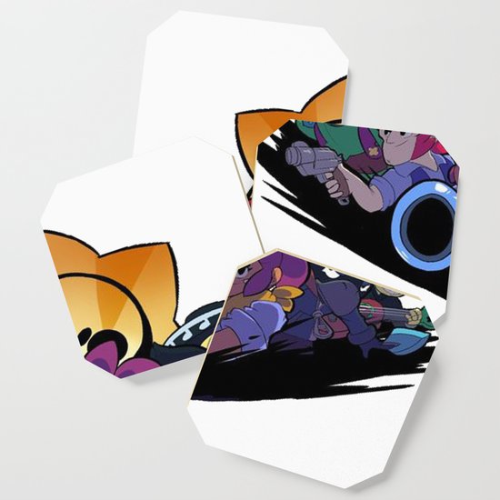Spike Colt Shelly Crow And Poco Design Brawl Stars Coaster By Zarcus11 Society6 - brawl stars crow x poco