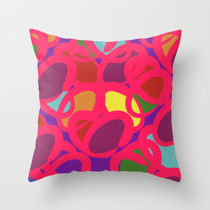 Rolling eggs Throw Pillow