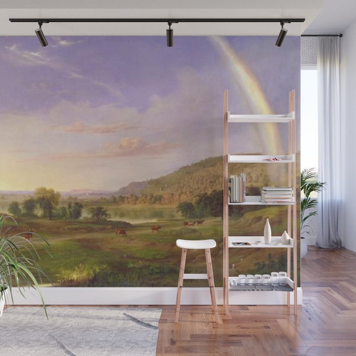 African American Masterpiece 'Landscape with Rainbow' by Robert Duncanson Wall Mural by ...