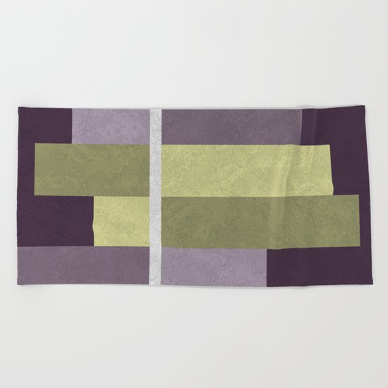 Geometric Marble 05 (abstract) Beach Towel
