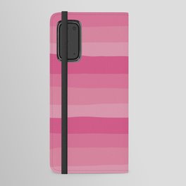 Uneven Stripes - Pink Android Wallet Case