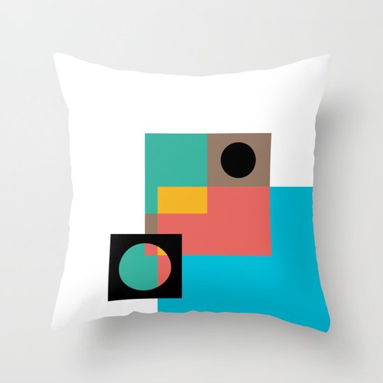 Geometric Crazy 1 Throw Pillow