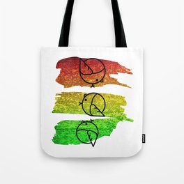 Cool Reggae Music Three Birds Design Tote Bag