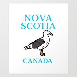Nova Scotia, Seagull Art Print