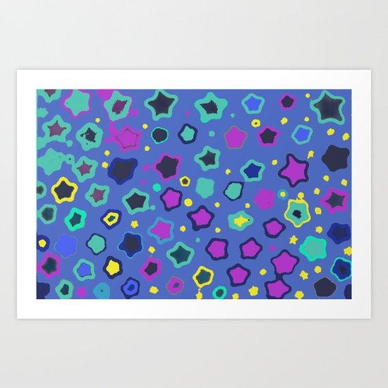 Star background Art Print