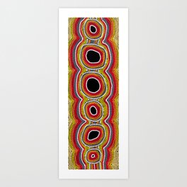 Authentic Aboriginal Art - Seed Pod Art Print