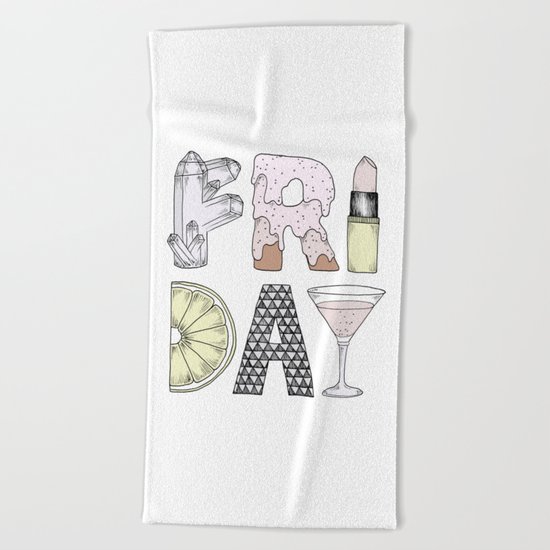 Friday Beach Towel