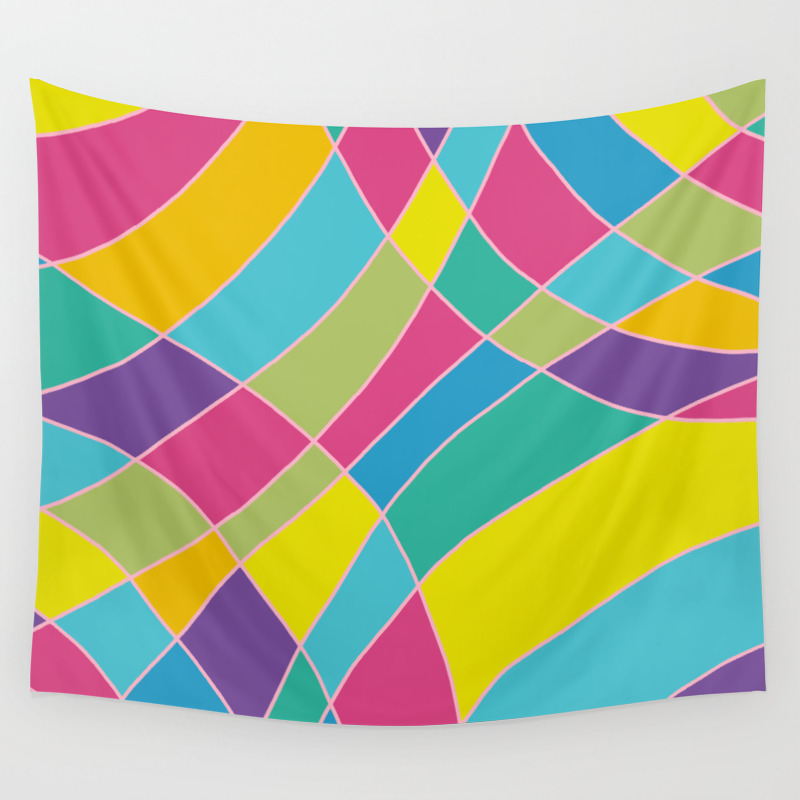 80s Abstract Painting 1 Wall Tapestry By Alphaomega Society6