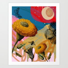 A Day On The Moon, 2 Art Print