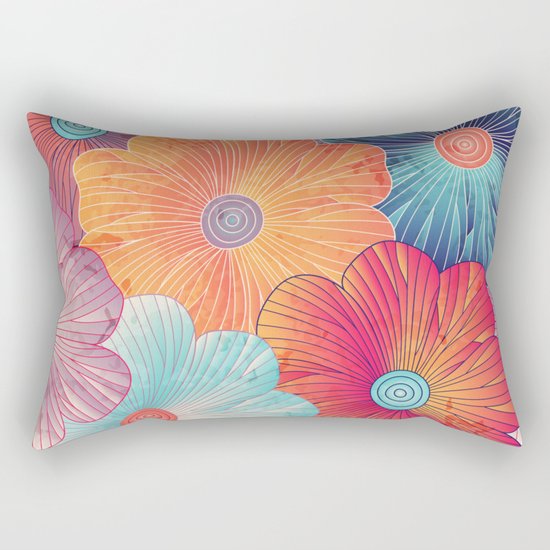 Big flowers Rectangular Pillow