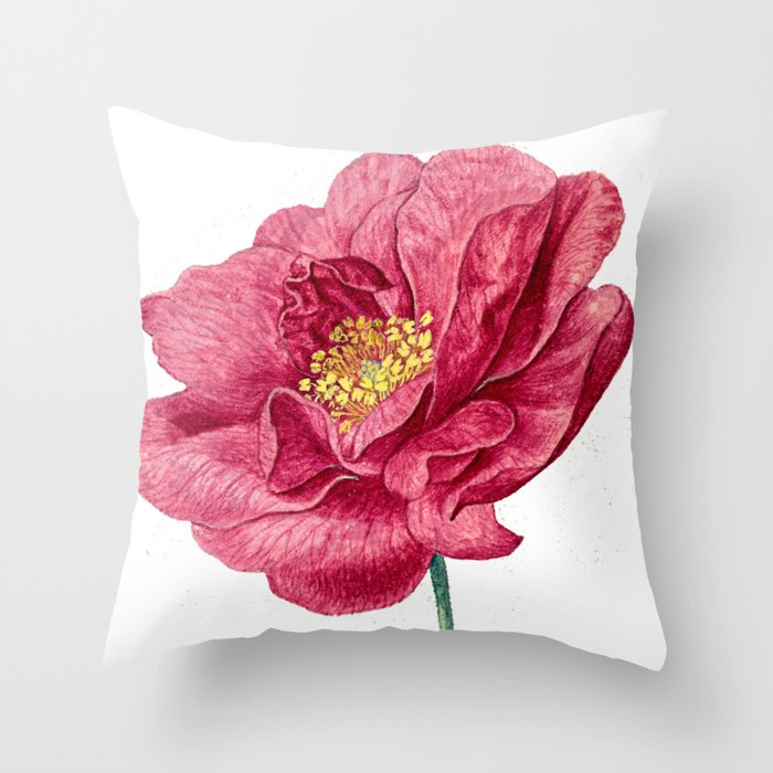 French rose  Throw Pillow