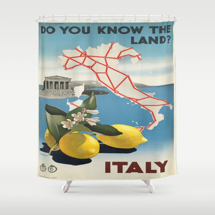 Vintage poster - Italy Shower Curtain