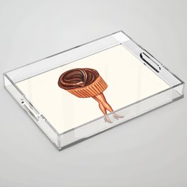 Chocolate Cupcake Pin-Up Acrylic Tray