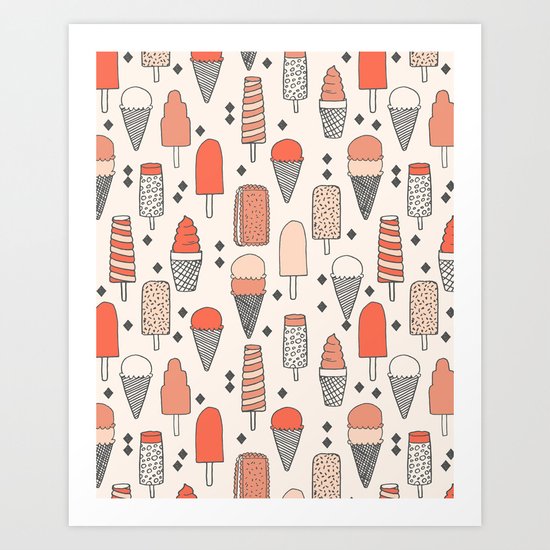 Ice Cream Season Art Print