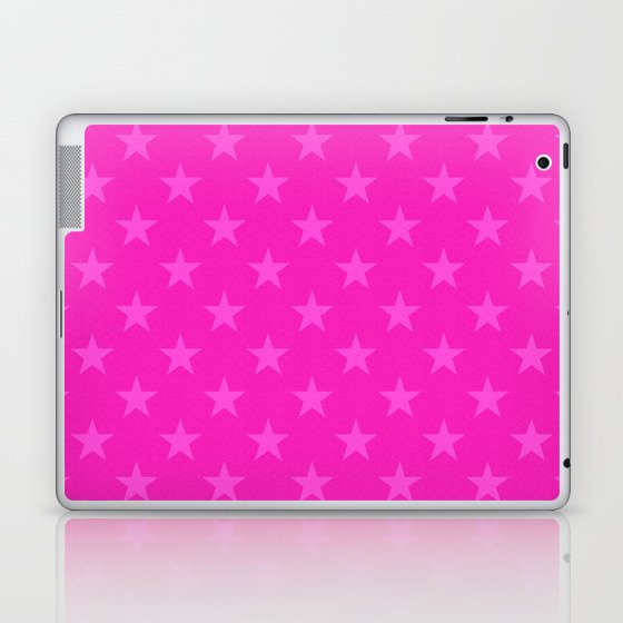 Pink stars pattern Laptop & iPad Skin