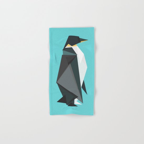 Fractal geometric emperor penguin Hand & Bath Towel