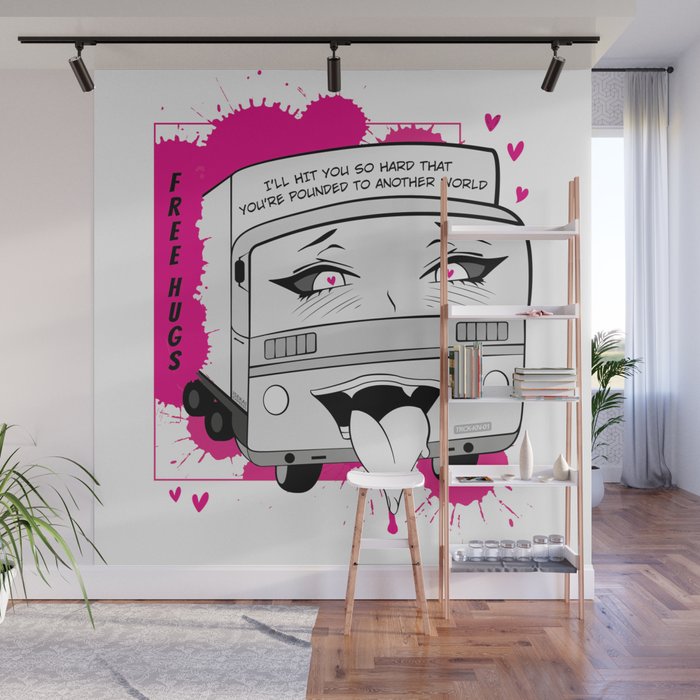 Aheago Truck-Kun - Isekai Anime Truck from Another World Wall Mural by  Hokoriwear