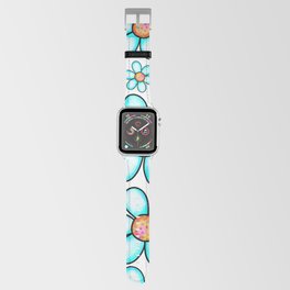 Doodle Spring Flower Pattern 10 Apple Watch Band