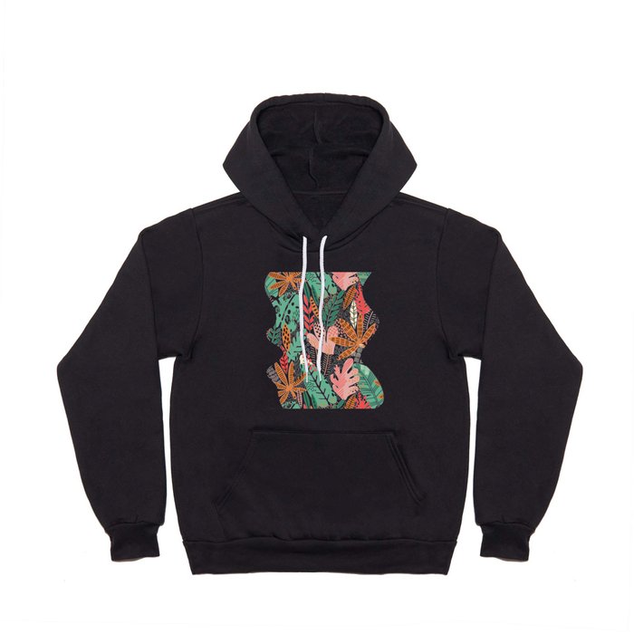 Tropical Abstract Floral Jungle Hoody